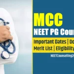 MCC NEET PG Counselling