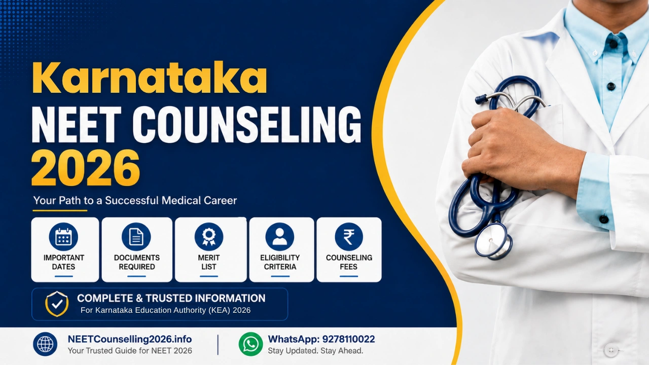 Karnataka NEET Counselling 2026